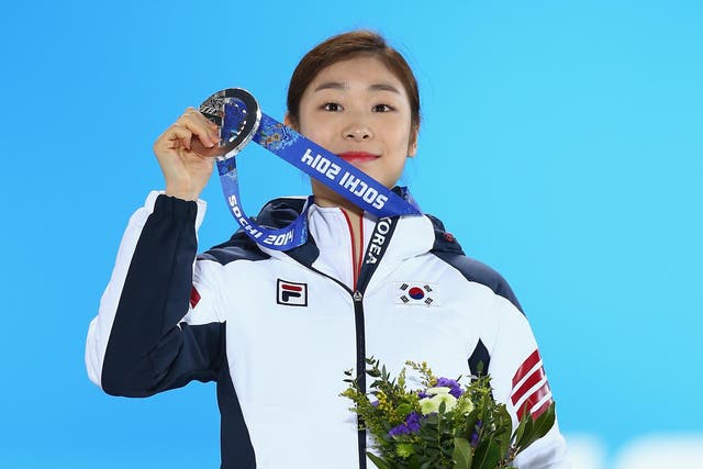 South Korea’s Kim Yuna was bettered, according to judges, by a
Russian competitor