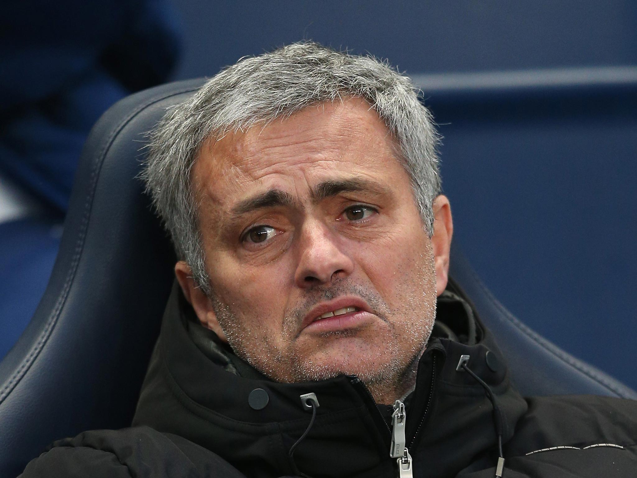 The Chelsea manager Jose Mourinho was barely willing to talk about anything outside of Stamford Bridge yesterday
