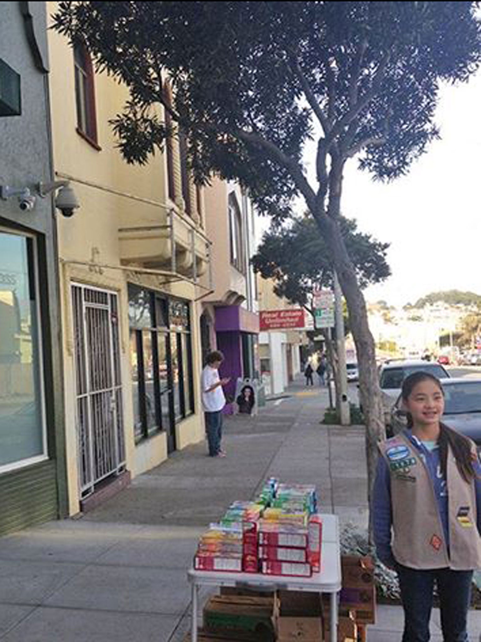 Danielle's choice of location was approved by the Girl Scouts of Northern California, who said it was not up to them to decide where the cookies could be sold