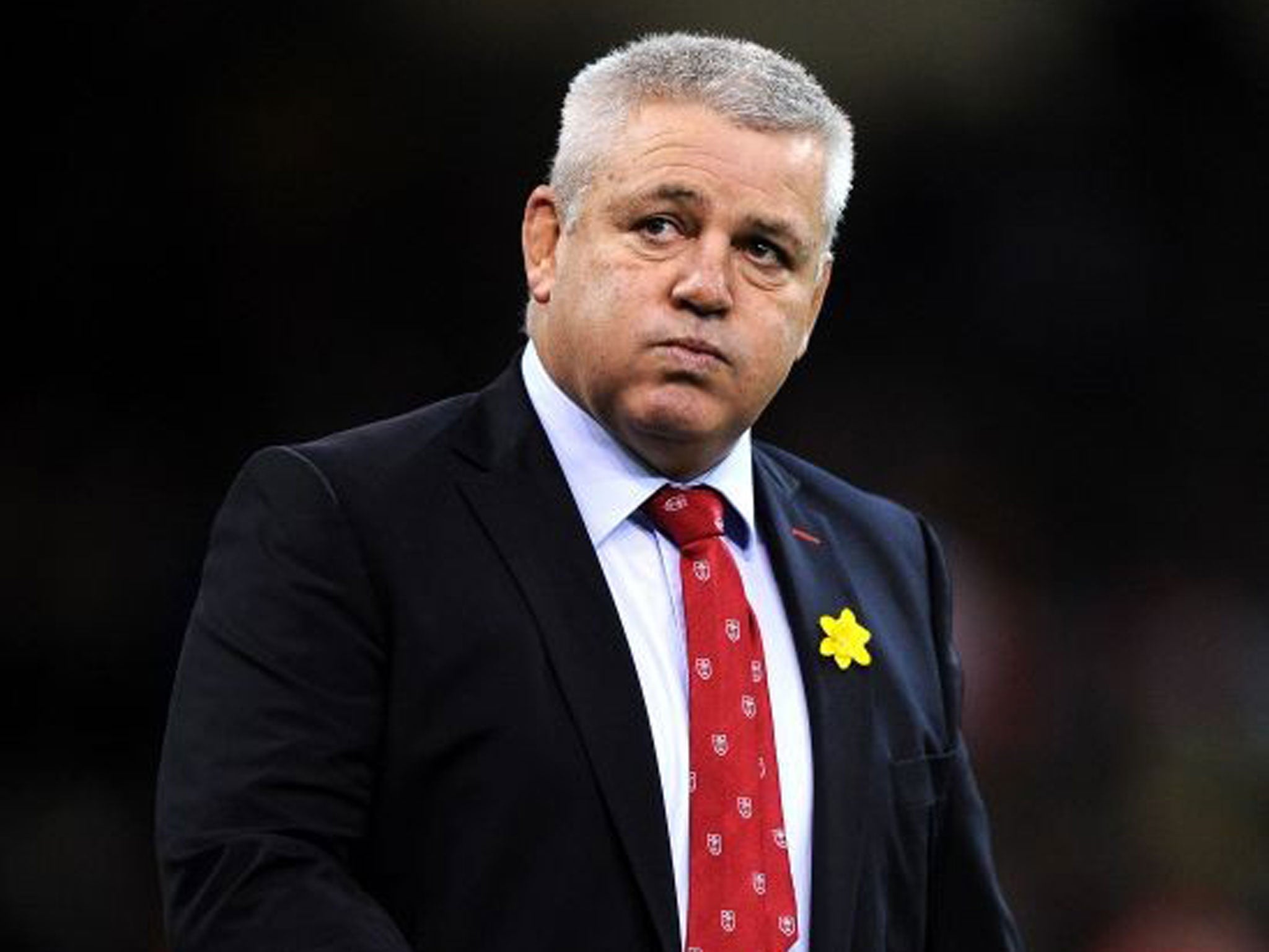 Warren peace: Gatland decided not to drop players after the loss to Ireland