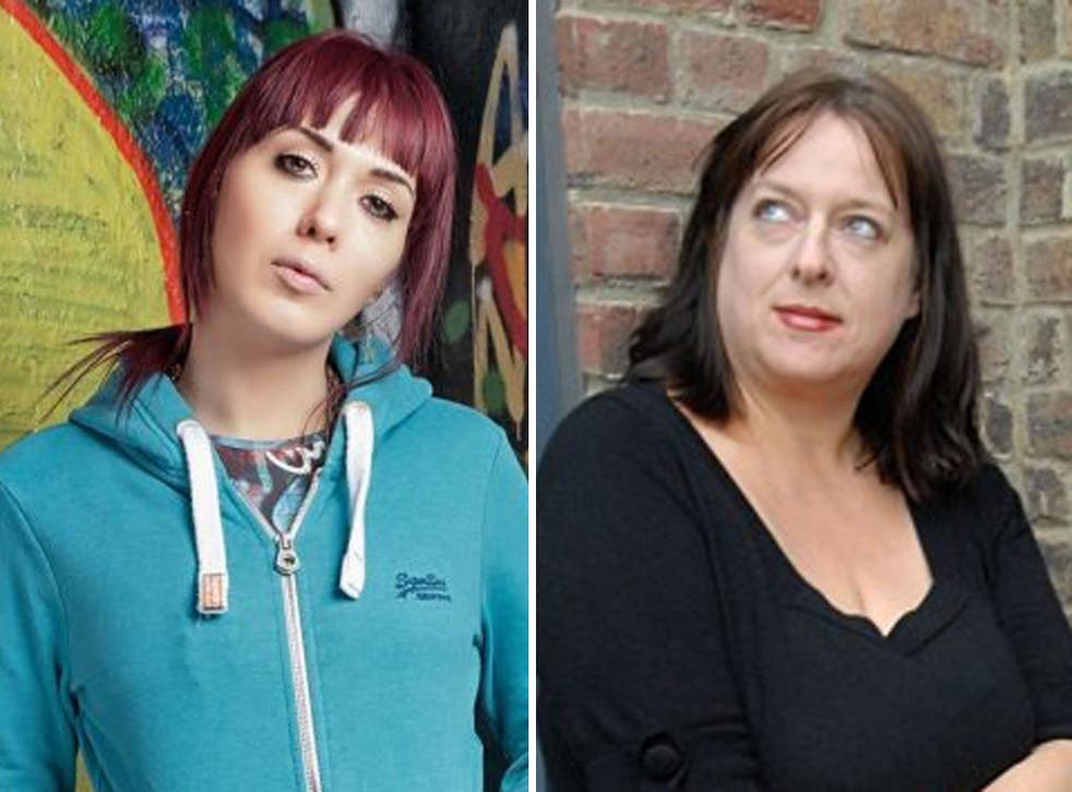 War of words: An article in The Spectator about ‘intersectionality’ by Julie Burchill (right) came out on the same day as the podcast with Paris Lees was recorded 