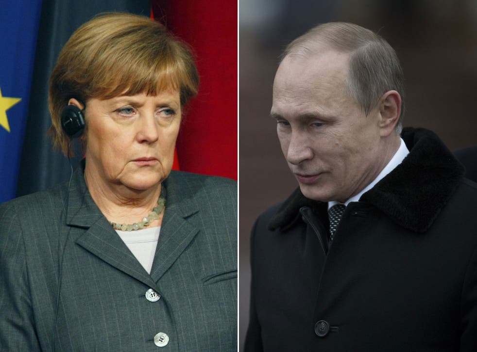 Angela Merkel's spokesperson says the German Chancellor and President Vladimir Putin agreed Ukraine's 'territorial integrity' must be maintained