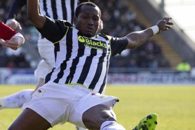 Eric Djemba-Djemba was in action for St Mirren