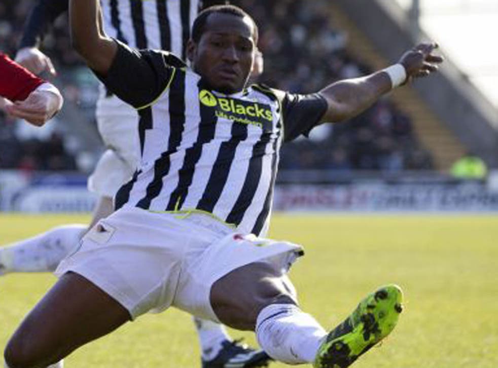 Eric Djemba-Djemba was in action for St Mirren