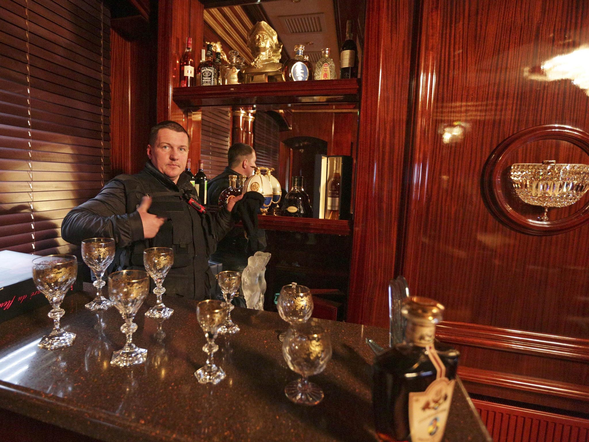 A luxurious bar is found on Victor Yanukovych’s presidential lodgings