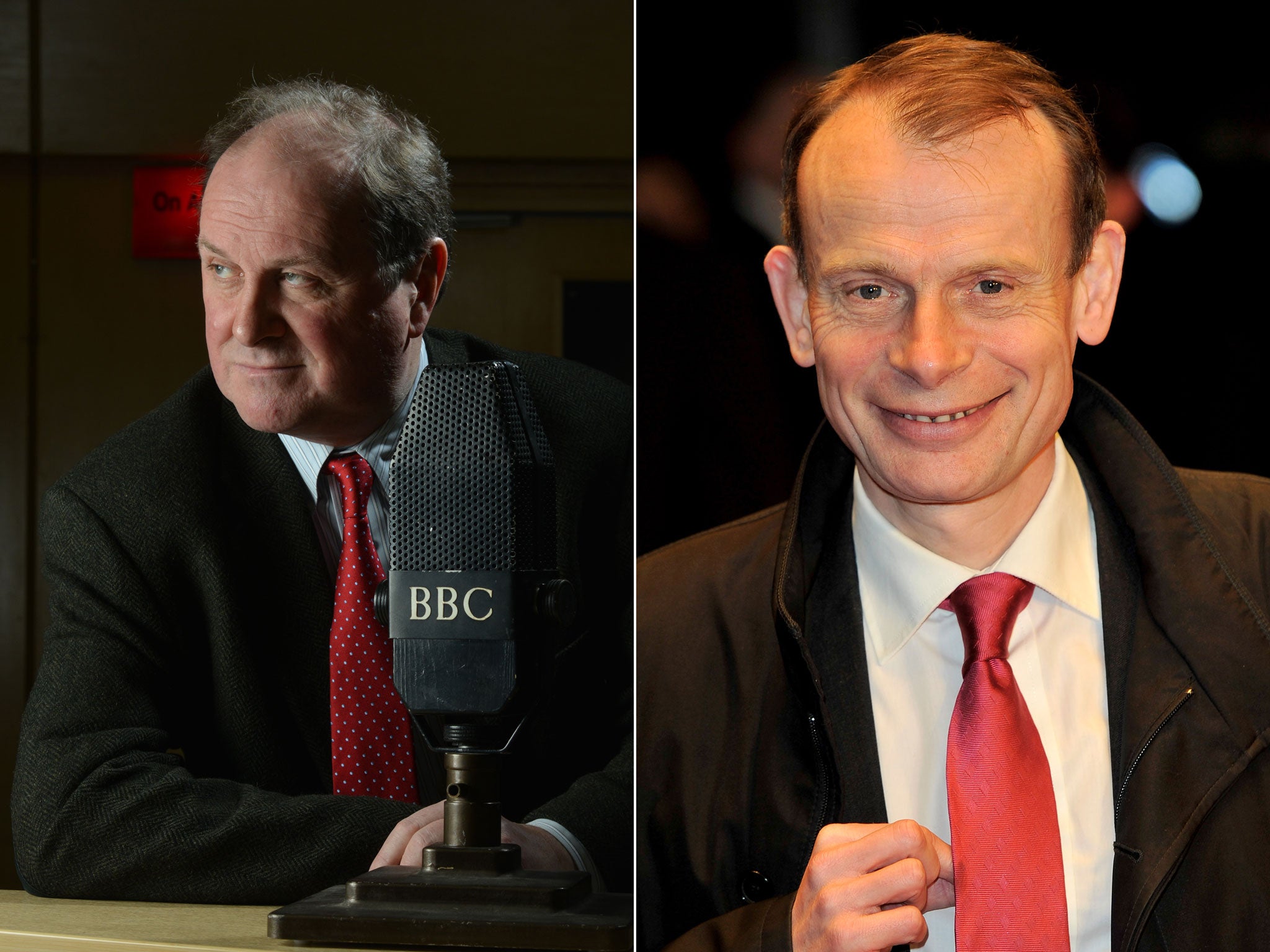 Both James Naughtie, left and Andrew Marr, right, have got themselves in hot water for mis-pronouncing the name of cultural secretary Jeremy Hunt