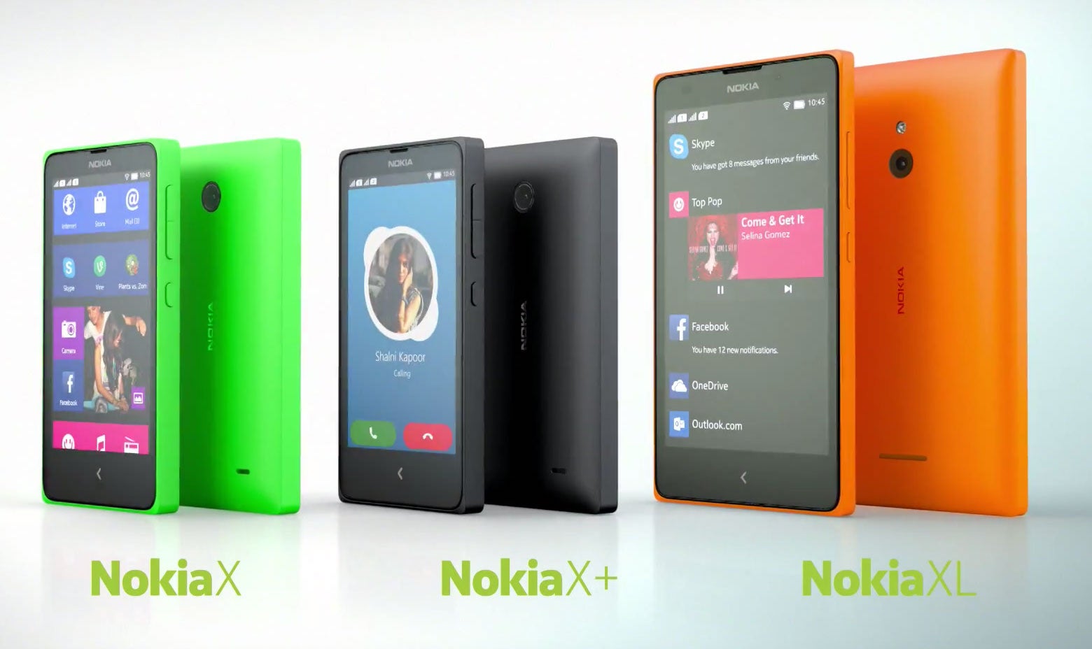 The Nokia X, X+ and XL are the first handsets from the Finnish company to use Google's Android operating system.