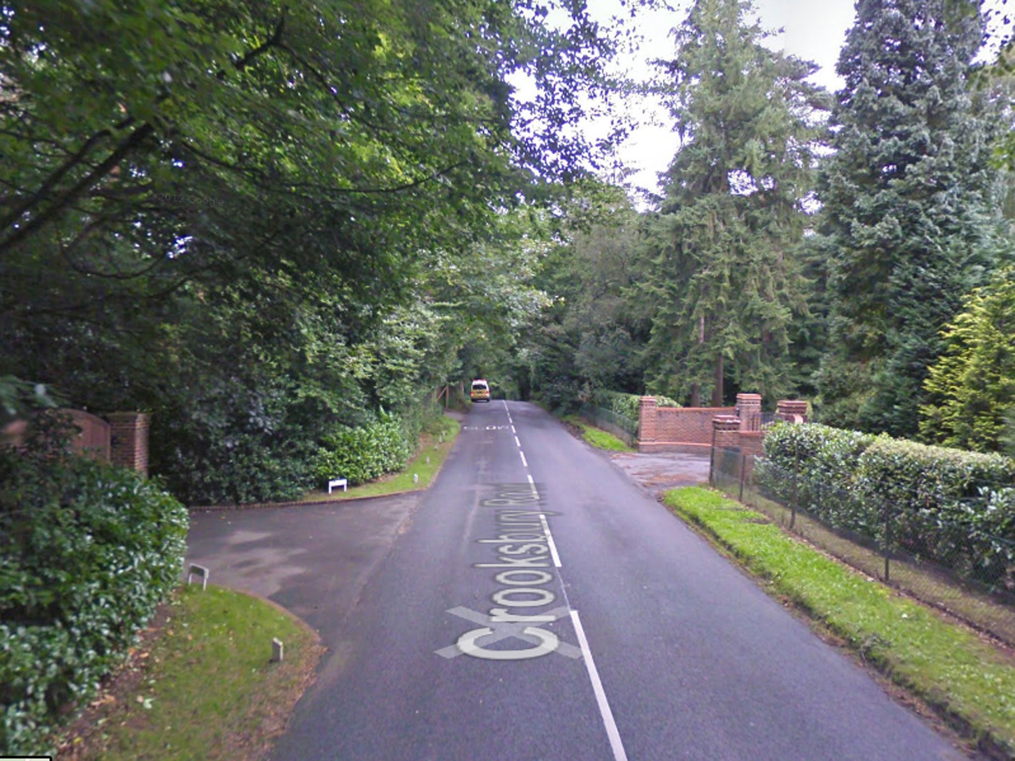 The bodies of two women were found at an address off Crooksbury Road in the village of Farnham on Sunday