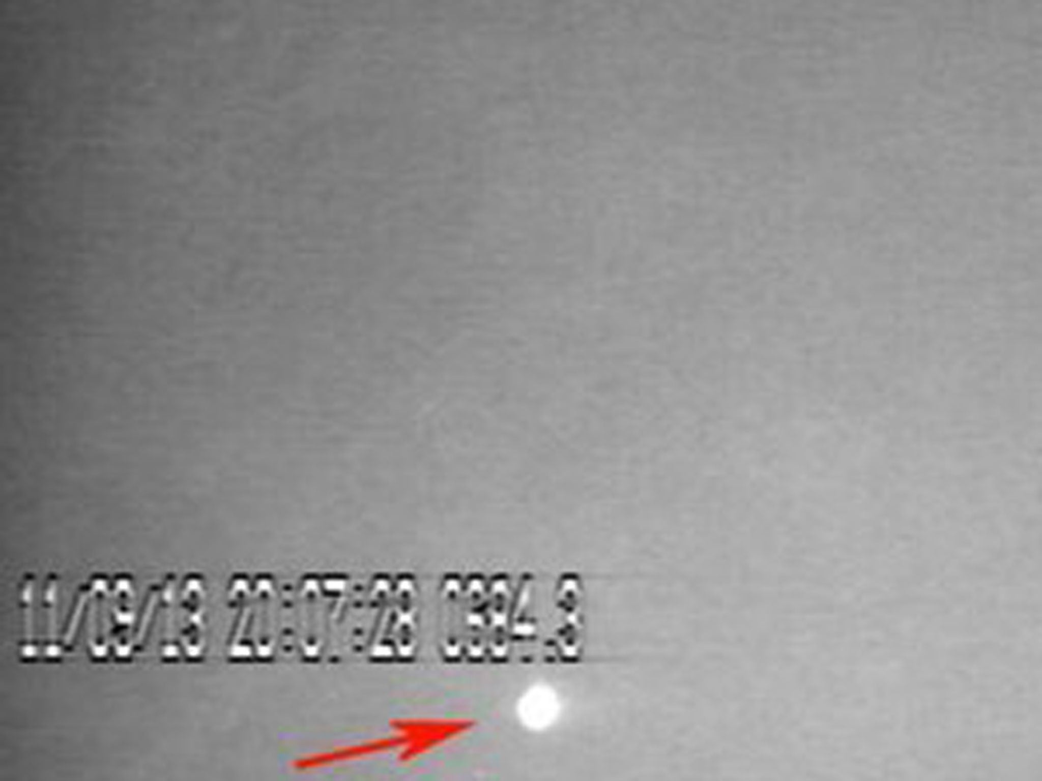 Actual footage: Astronomers say they have observed a meteorite weighing approximately half a tonne crashing into the Moon in September, creating a record-breaking impact visible on earth.