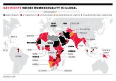 Where in the world is the worst place to be gay?