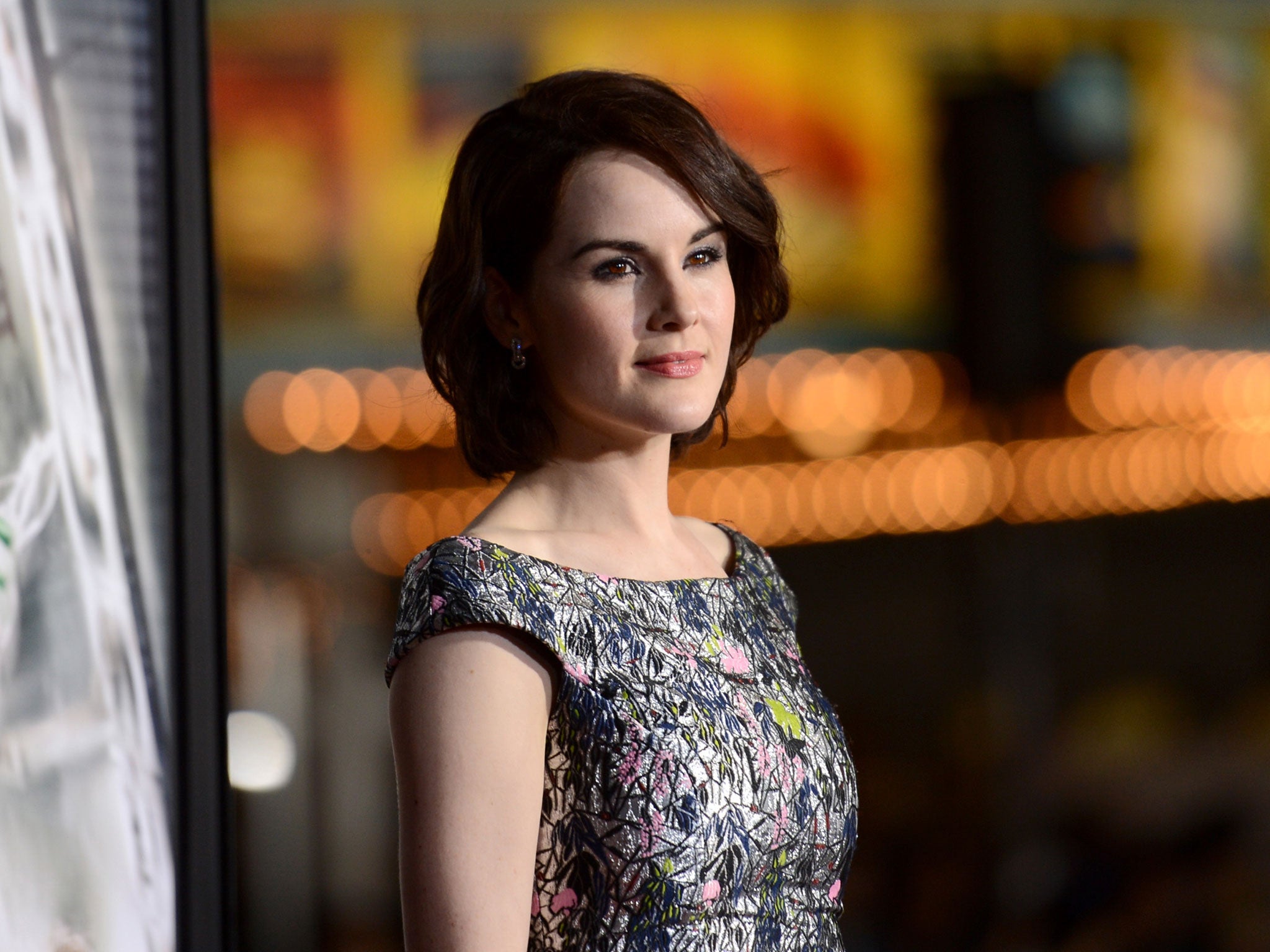 Michelle Dockery at the LA premiere for Non-Stop, in which she plays gutsy air hostess Nancy alongside Liam Neeson