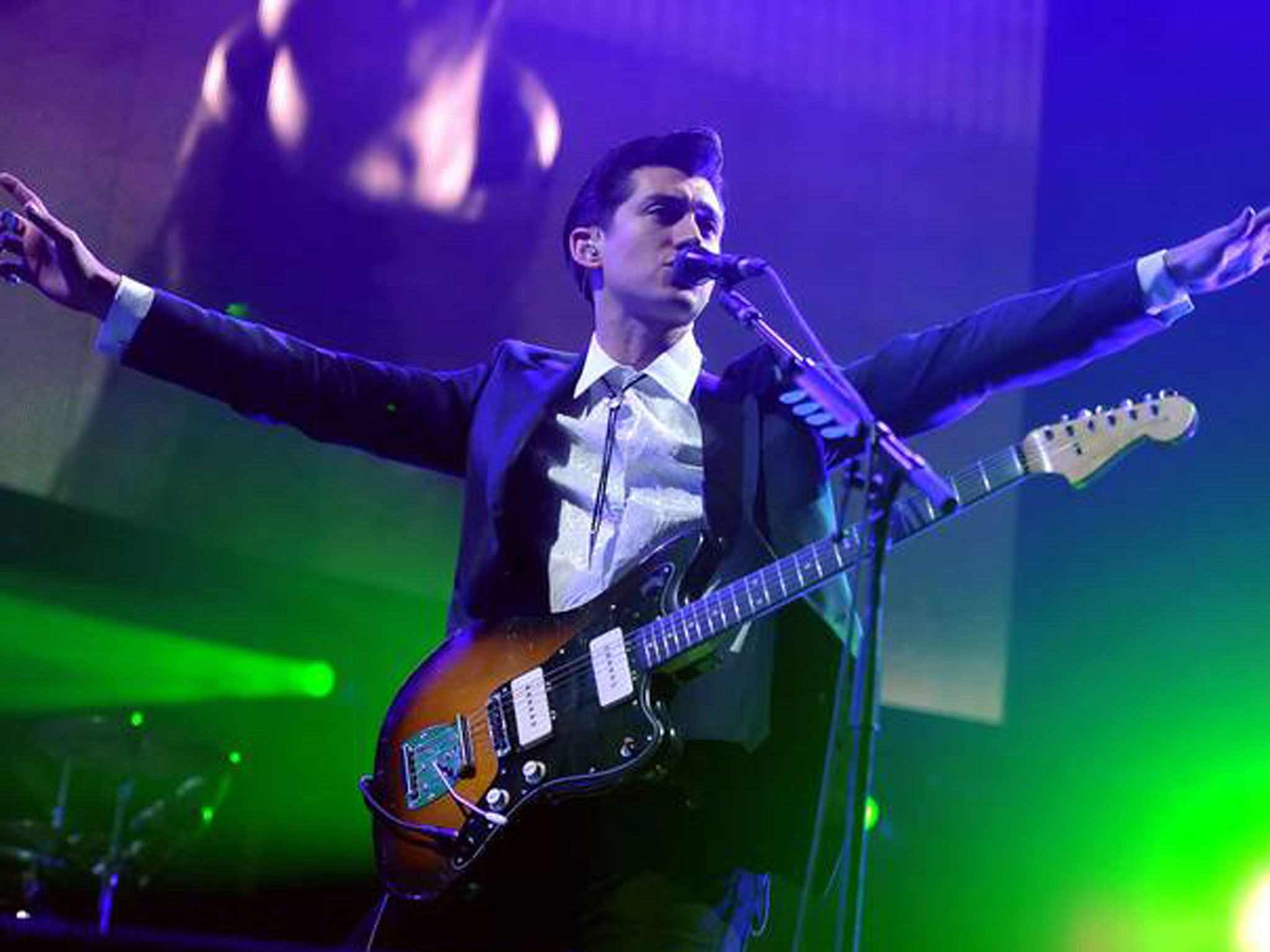 Arctic Monkeys at the NME Awards last year