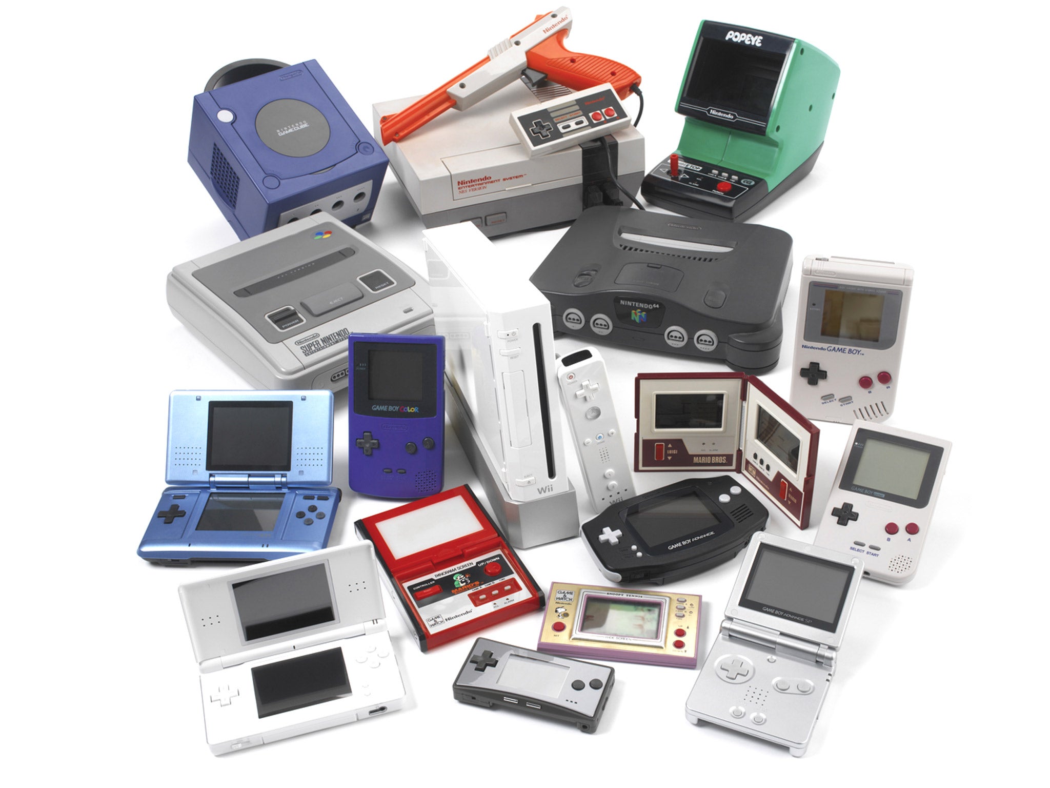 All Consoles. All Nintendo devices. Все консоли Нинтендо.