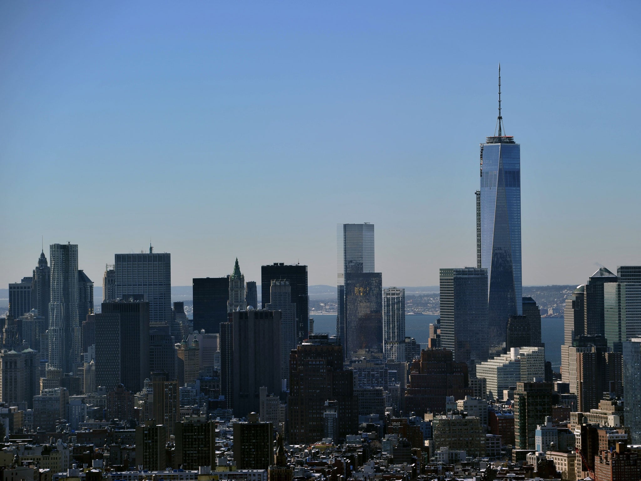 The skyline of New York, the city where Polly McCourt gave birth to her baby on the street