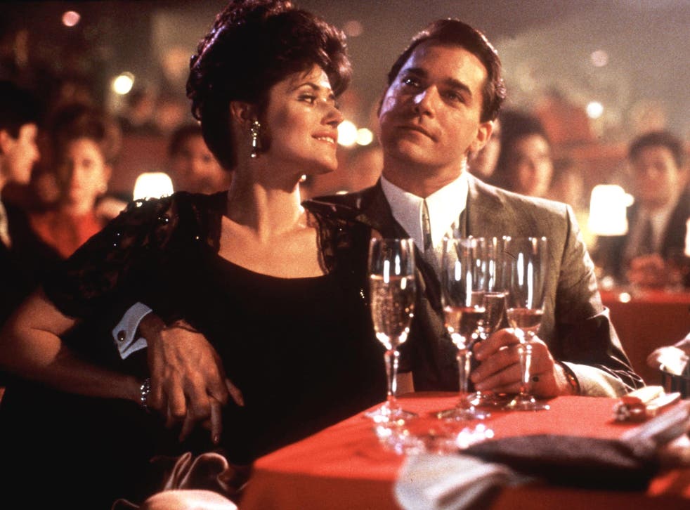 Actors Lorraine Bracco and Ray Liotta in a nightclub scene from US mob film Goodfellas (1990)