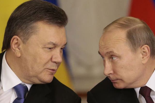 Viktor Yanukovych sought protection from Vladimir Putin's Kremlin