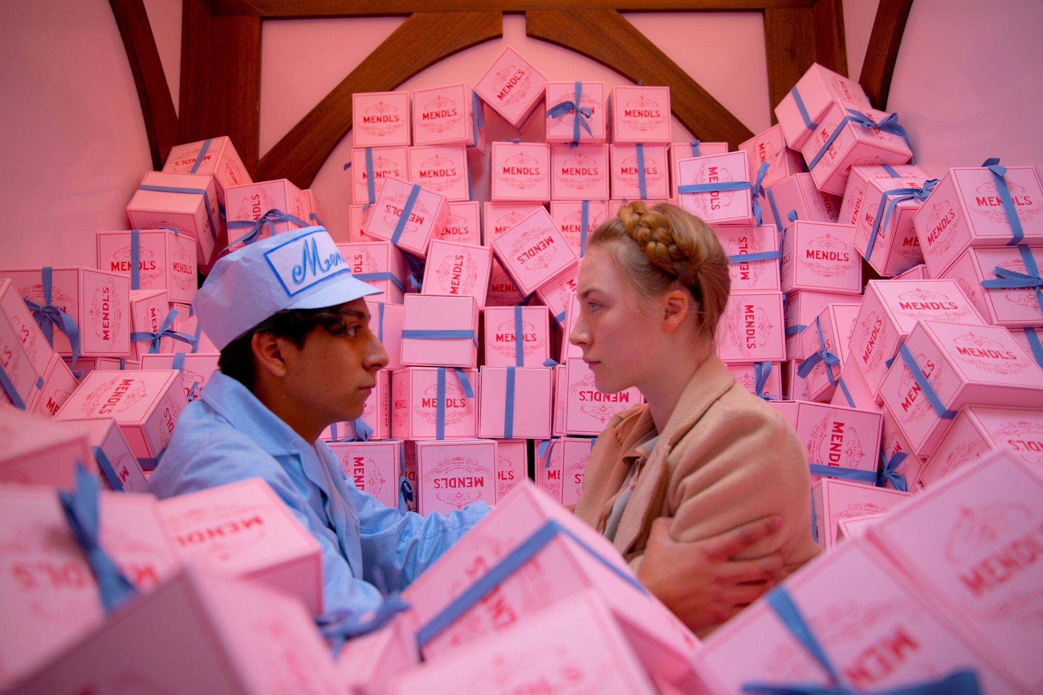 Mendl's cake boxes: 'The cake box was quite a complicated prop, it went through a lot of reworks'