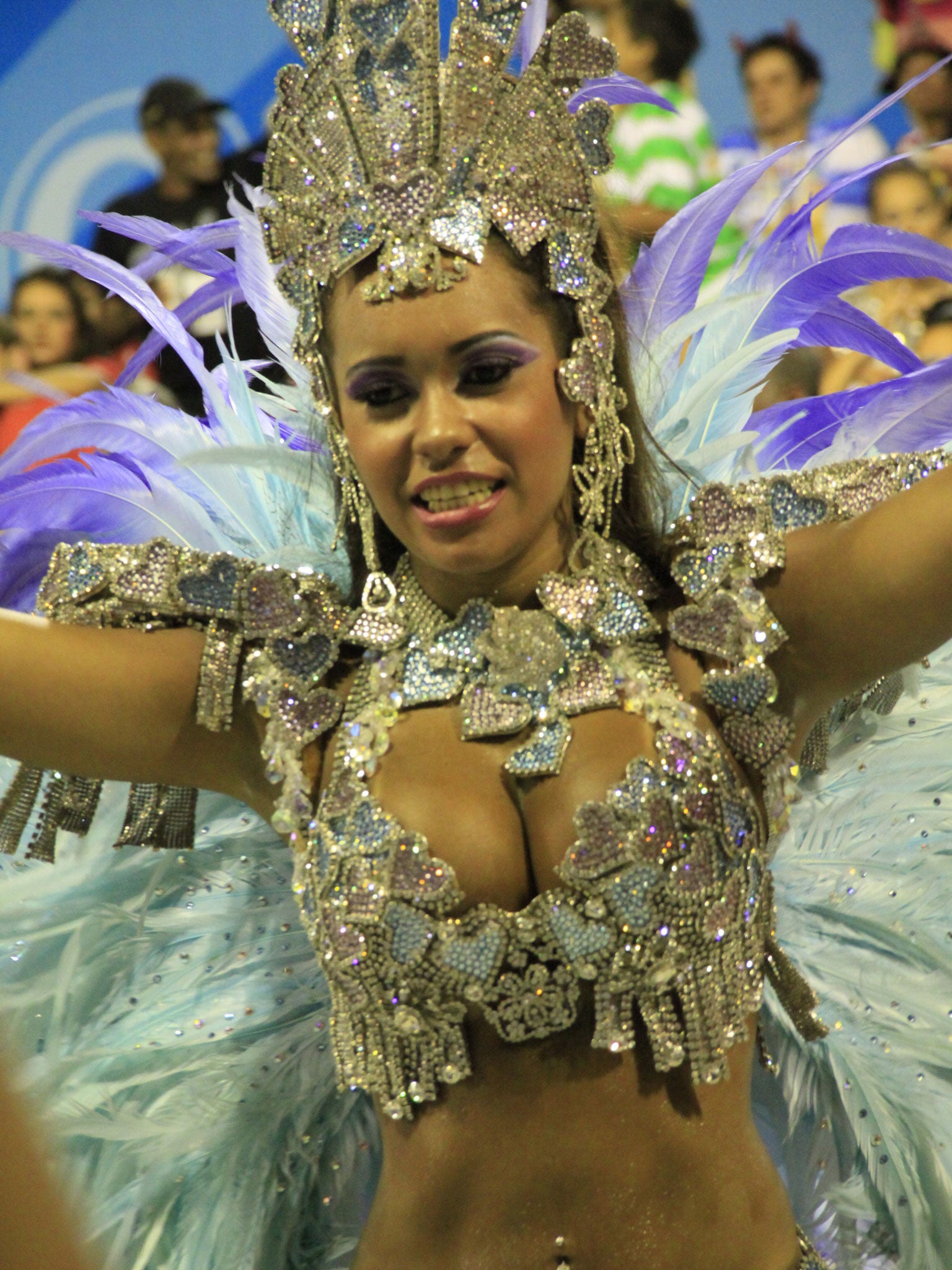 Premium Photo  Three women dancers in brazilian samba carnival