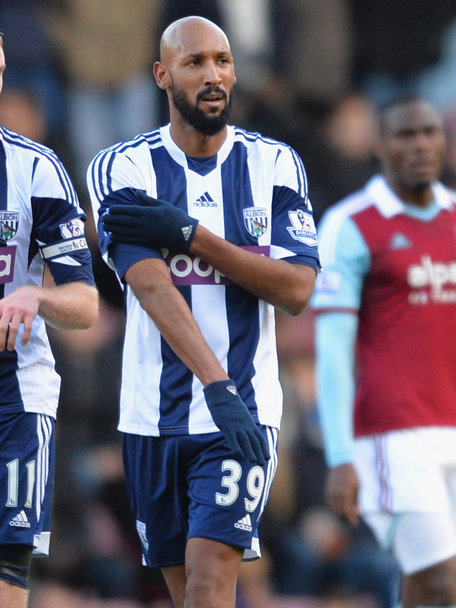 Nicolas Anelka’s “quenelle” gesture in the game against West Ham