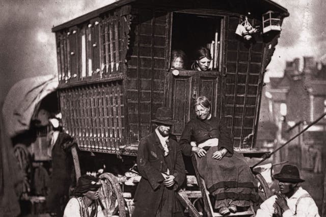Citizens of the world: Gypsy caravan at an encampment near Notting Hill, London