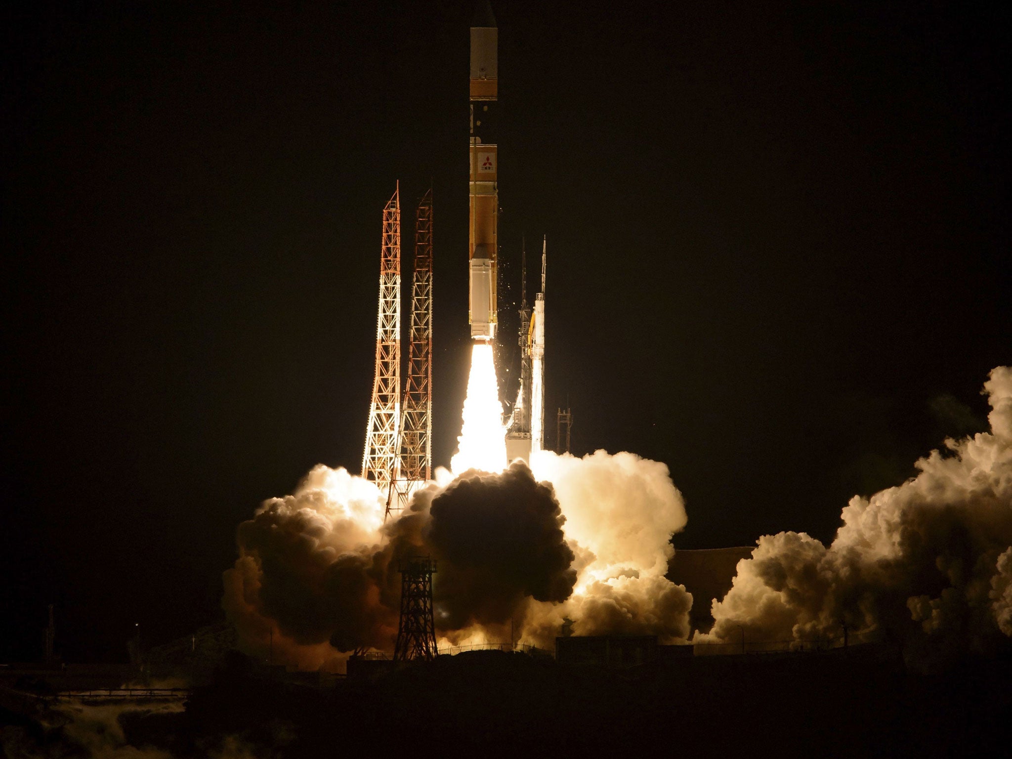 File image: A Japanese rocket launched by JAXA from the Tanegashima Space Center at Tanegashima, Japan