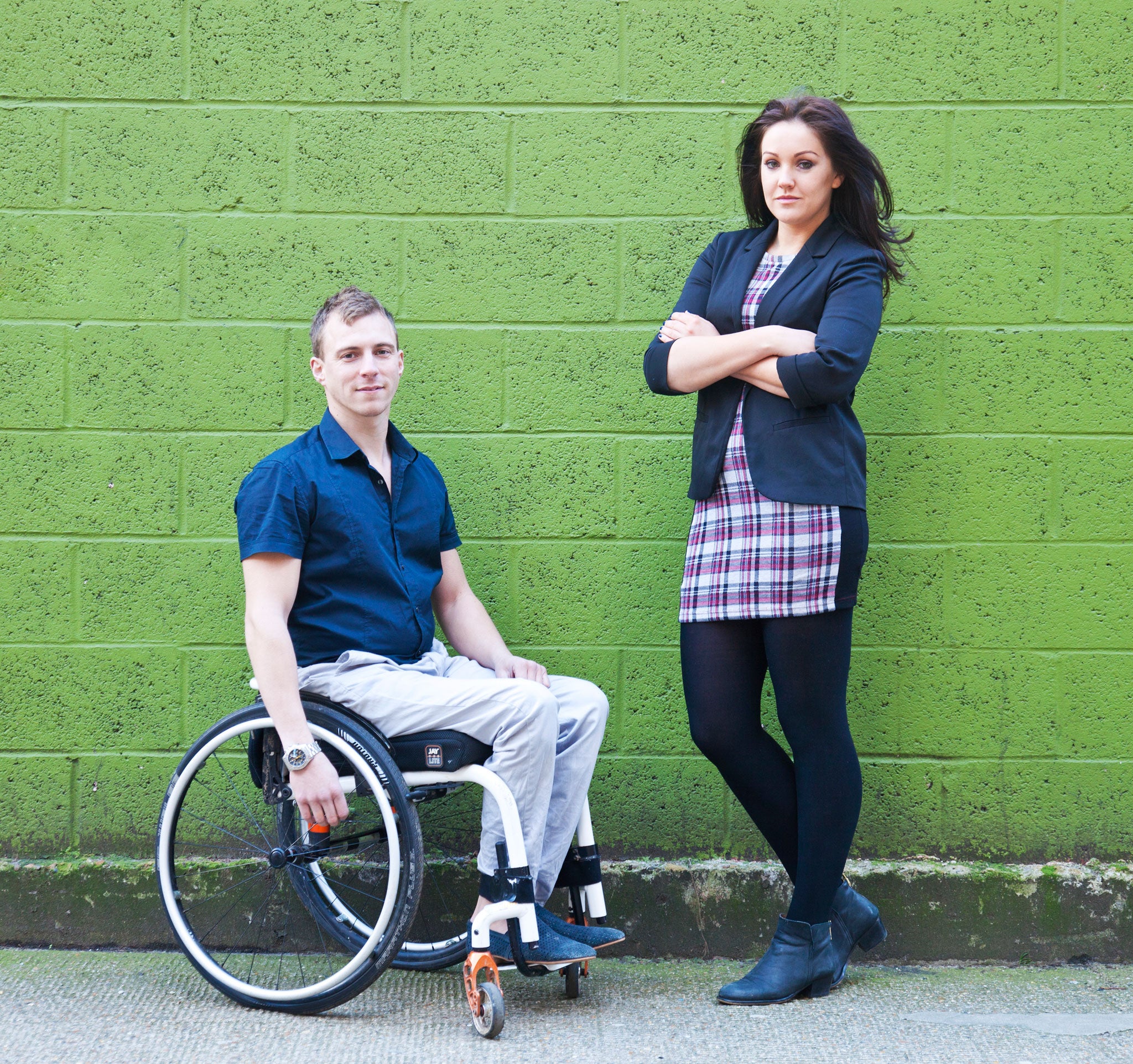Arthur and Rachael met at Channel 4's auditions for the new faces for the Paralympics