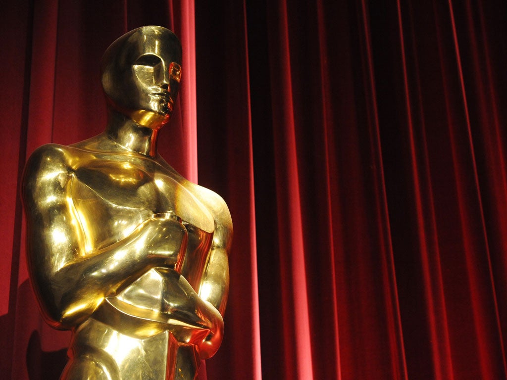 An Oscars statue is seen before the start of the 83rd Annual Academy Awards Nominations Announcement January 25, 2011 in Beverly Hills, California.
