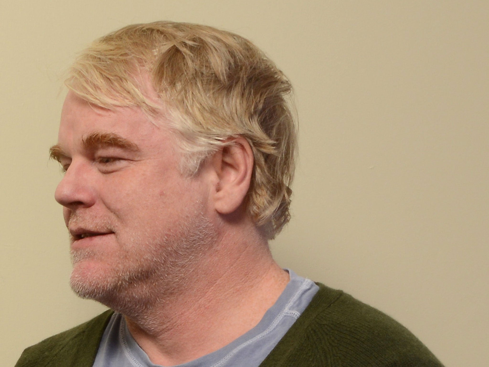PARK CITY, UT - JANUARY 19: Philip Seymour Hoffman poses for a portrait during the 2014 Sundance Film Festival at the Getty Images Portrait Studio at the Village At The Lift on January 19, 2014 in Park City, Utah.