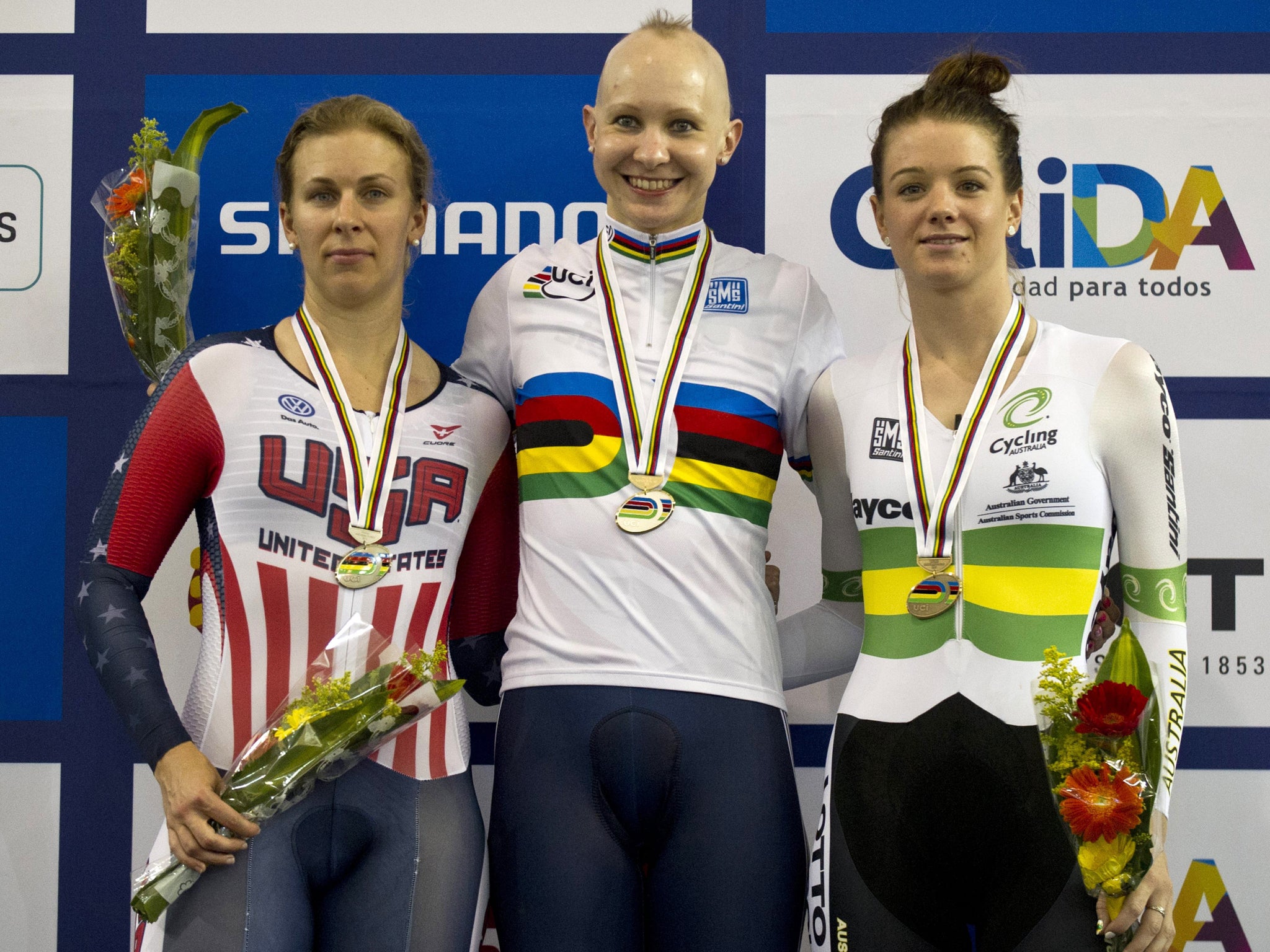 Joanna Rowsell claimed gold in the individual pursuit at the Track Cycling World Championships