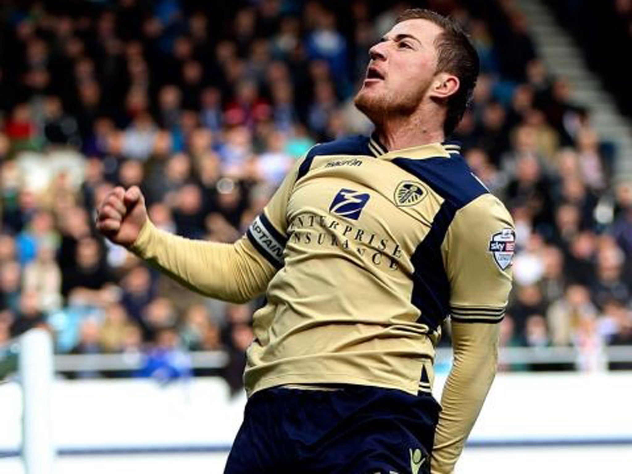 Yorkshire grit: Ross McCormack sees his penalty saved before celebrating his opener