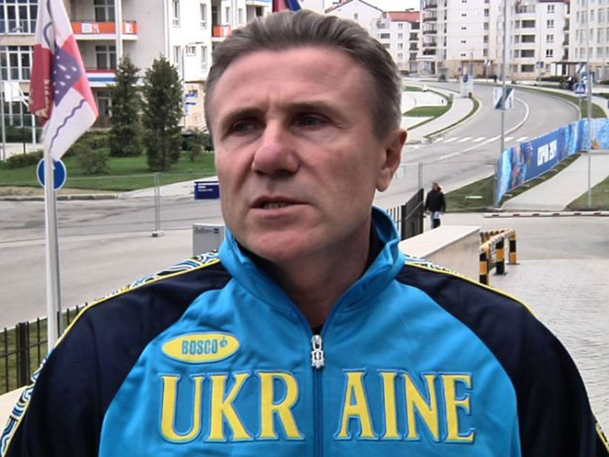 Red face: Sergei Bubka has been a supporter of the deposed president