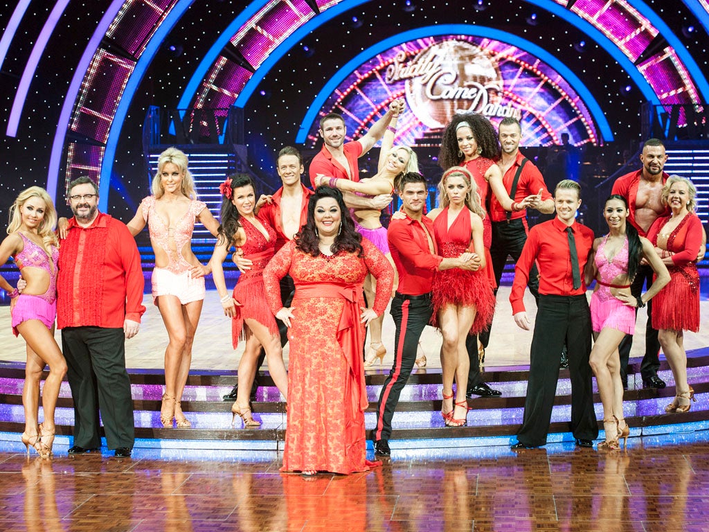 The full cast attend the launch photocall for the Strictly Come Dancing live tour 2014 at NIA Arena on January 16, 2014 in Birmingham, England.