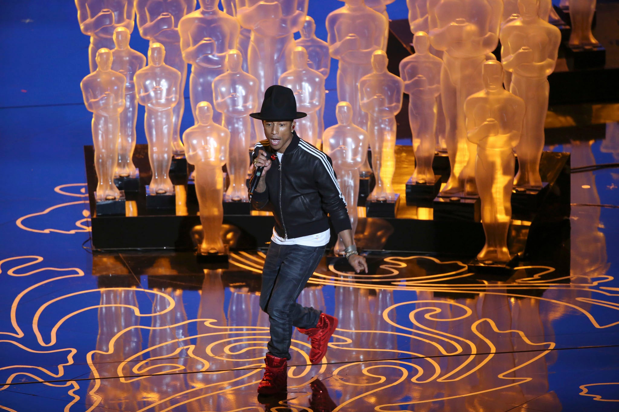 Pharrell performed the record-breaking track at Sunday night's Oscars