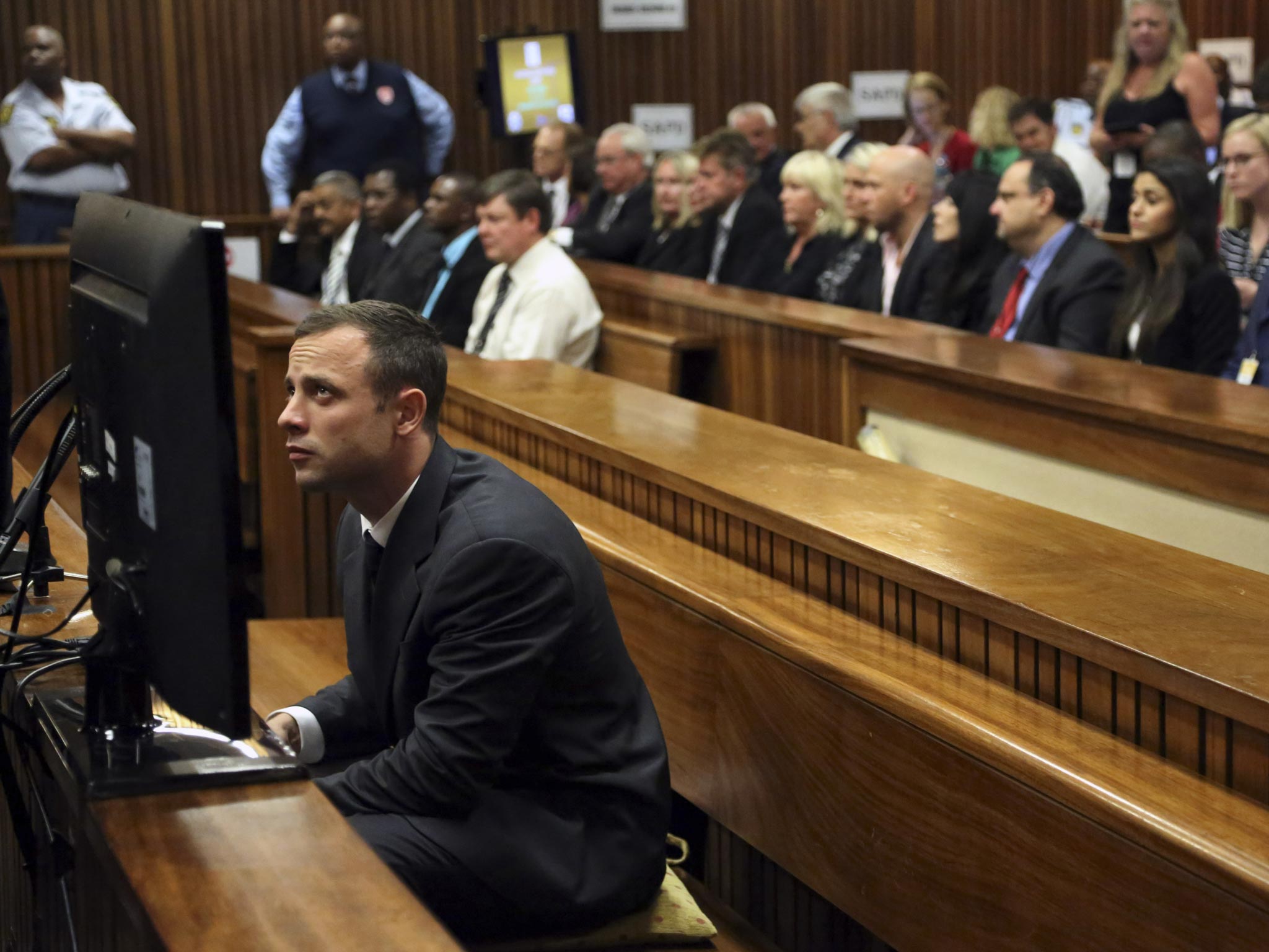 Oscar Pistorius at the Pretoria High Court in Pretoria, South Africa