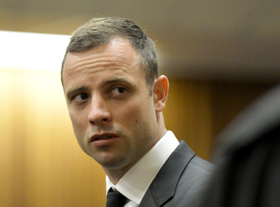 Oscar Pistorius when he appeared at the Pretoria High Court, South Africa 