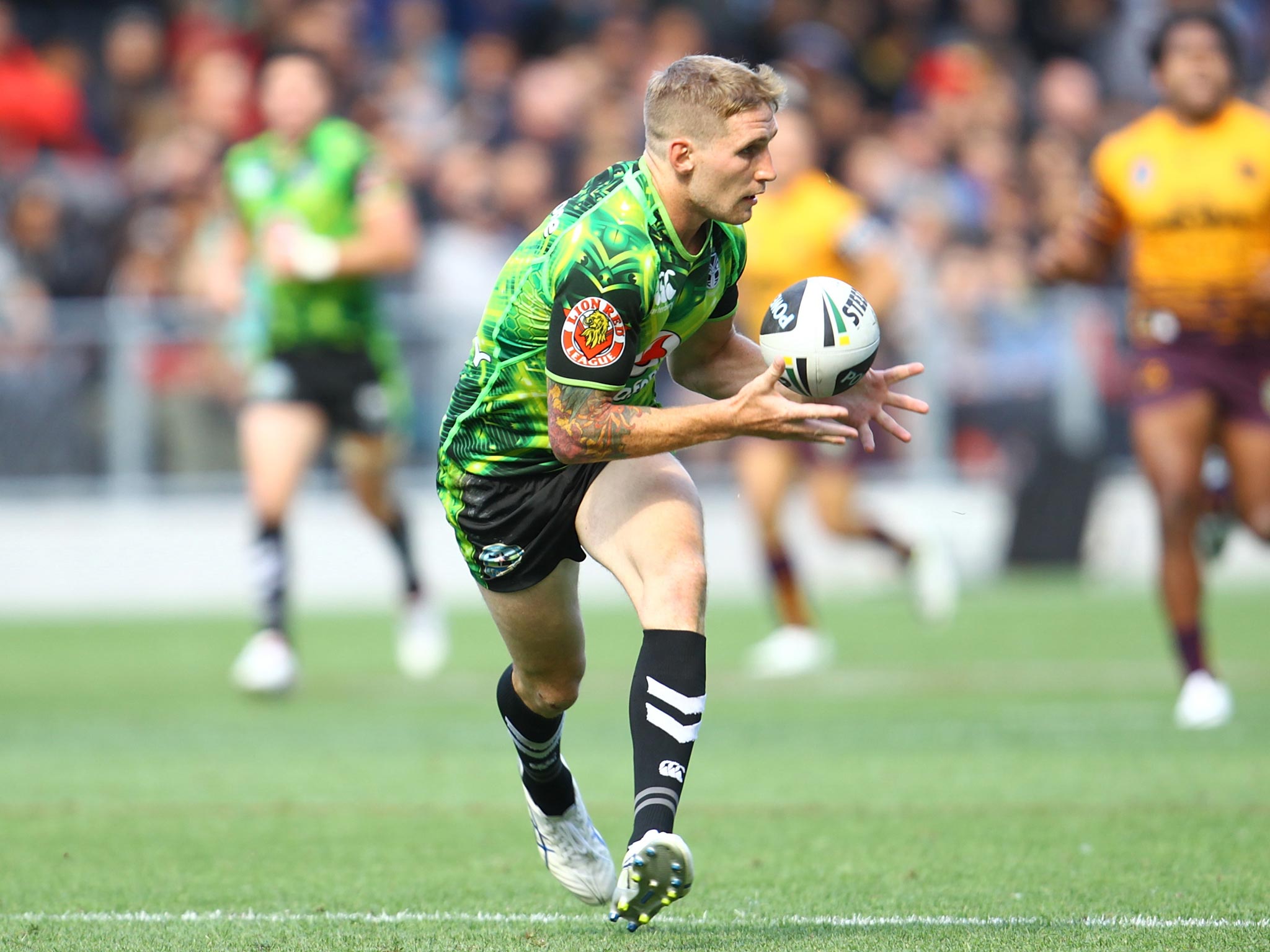 England full-back Sam Tomkins during a trial match for the New Zealand Warriors