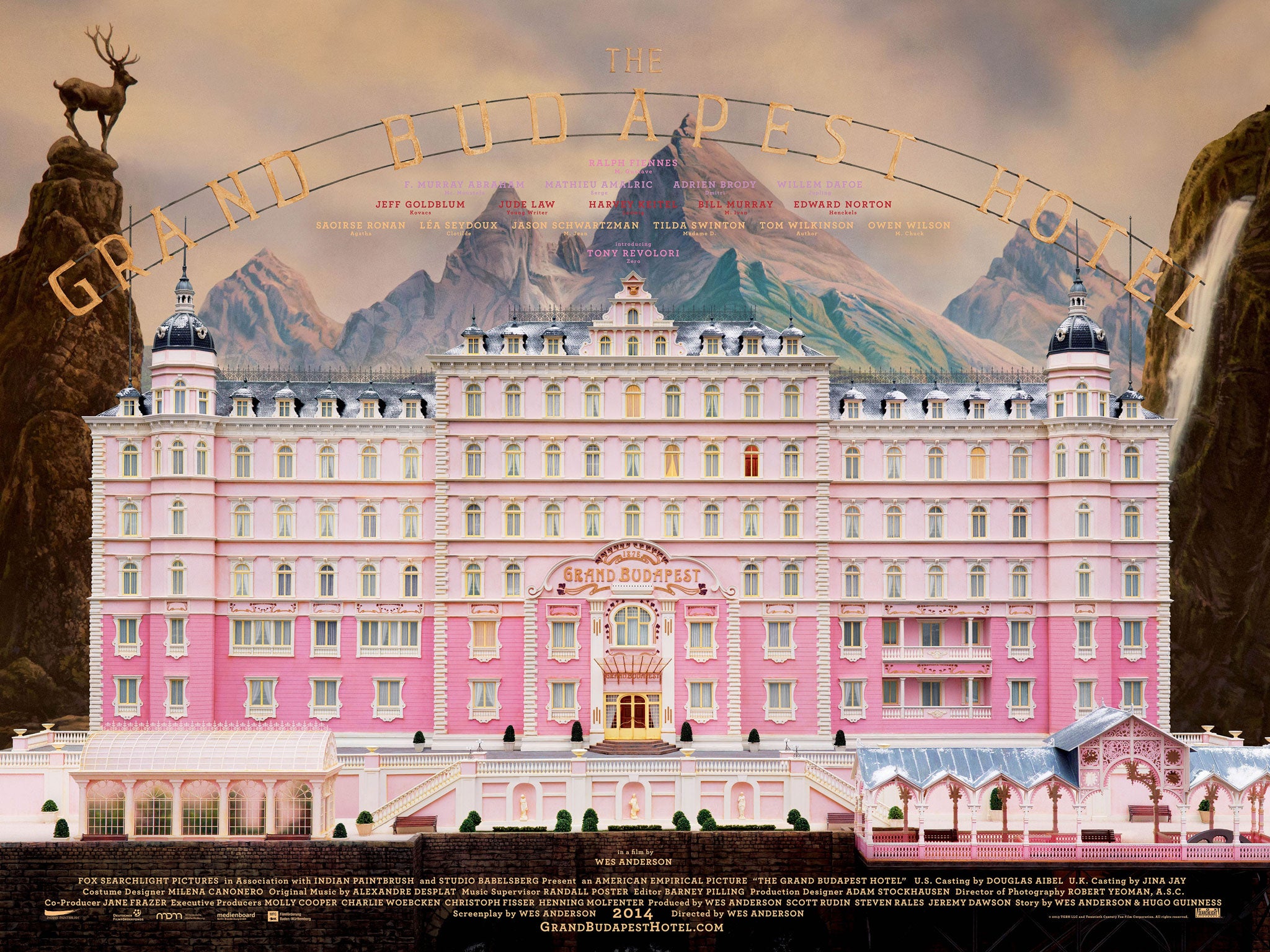 The film poster for the ‘Grand Budapest Hotel’