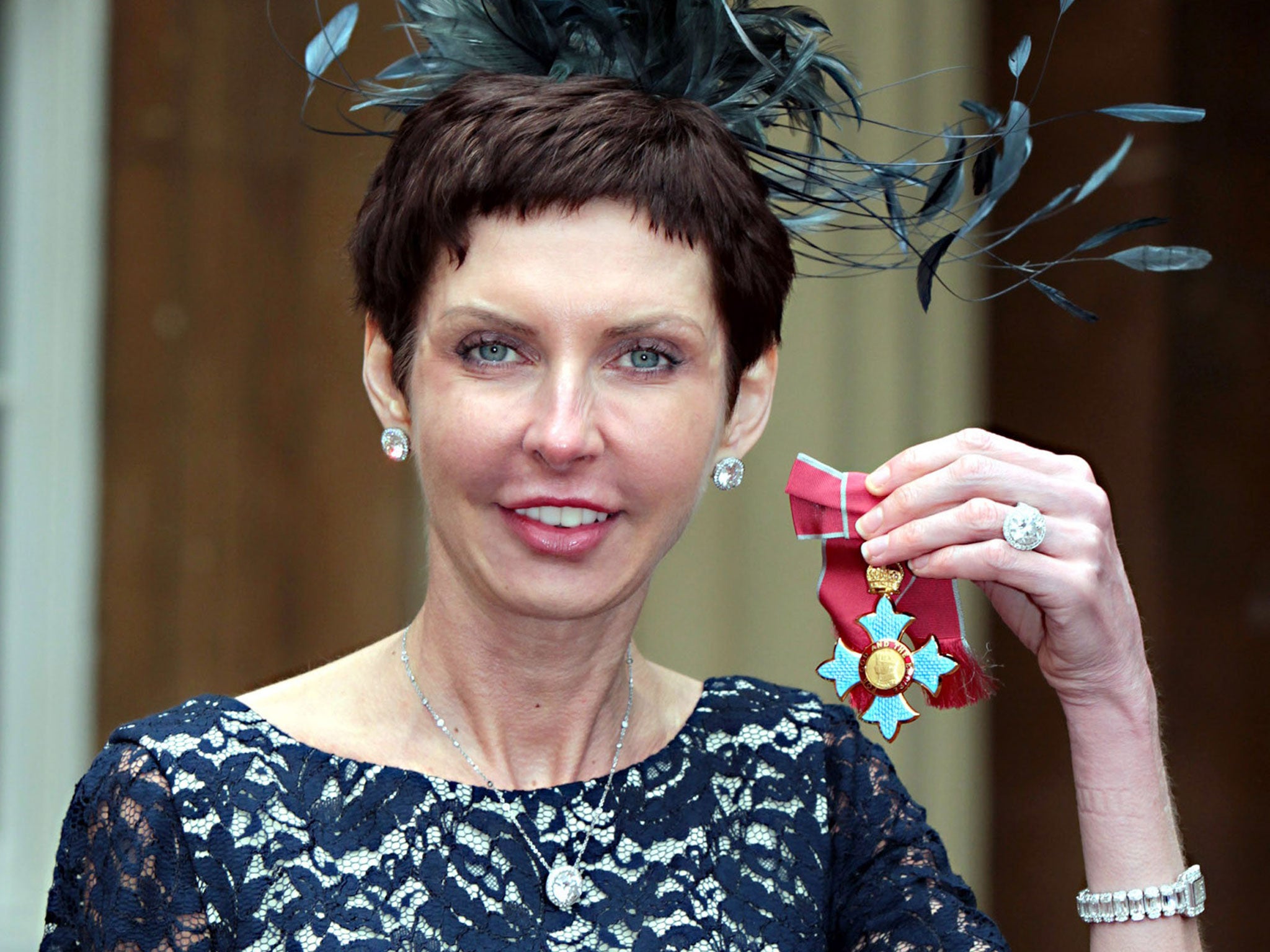 Who'd have bet on it? Denise Coates after she was appointed CBE in May 2012