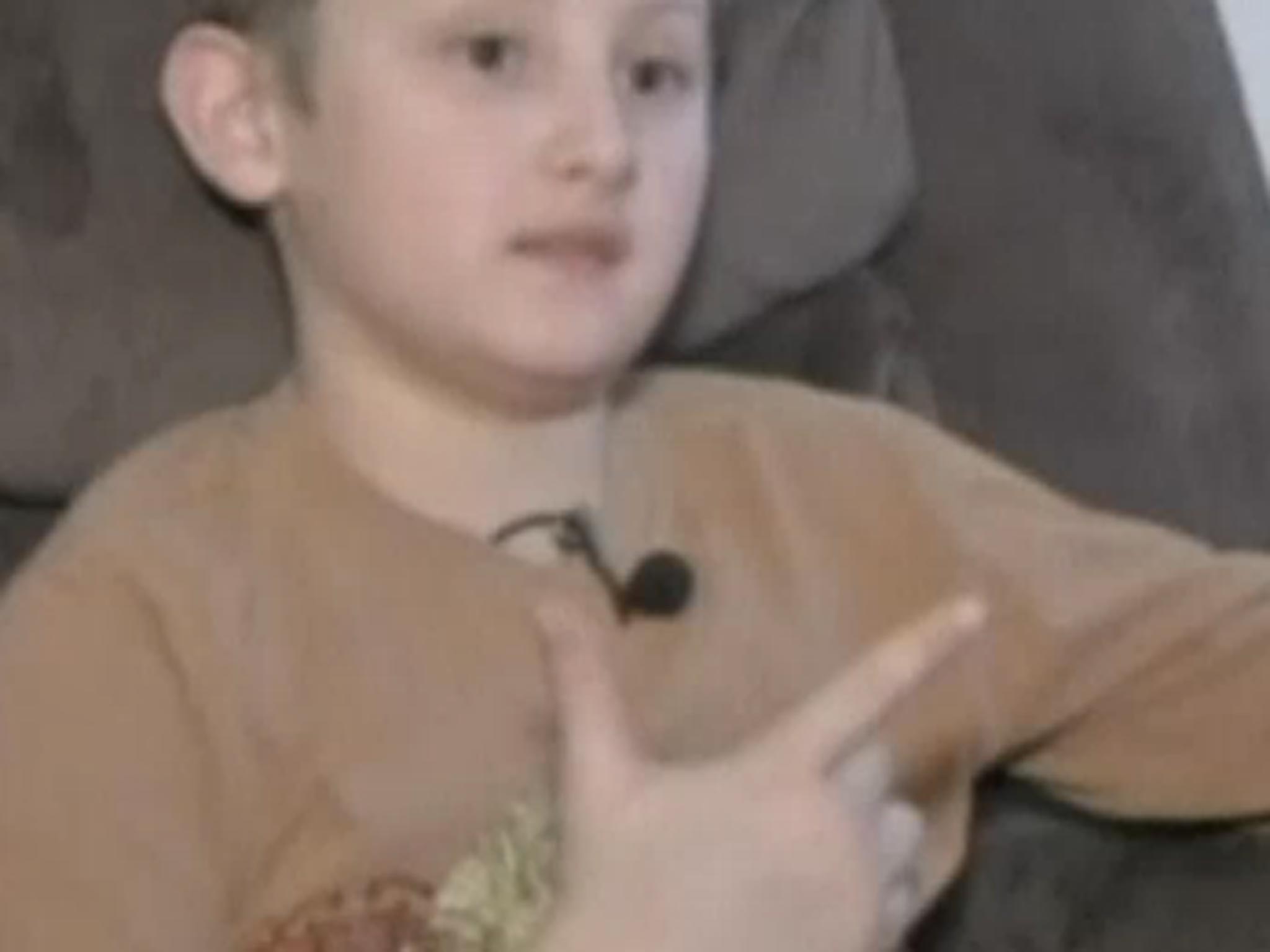 The young boy from Ohio was suspended after making his hand into a gun shape