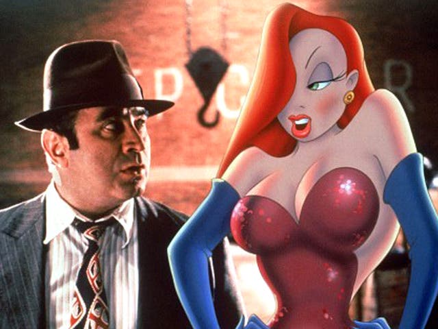 <p>'I'm not bad. I was just drawn that way': Jessica Rabbit alongside Bob Hoskins in 1988's 'Who Framed Roger Rabbit'</p>