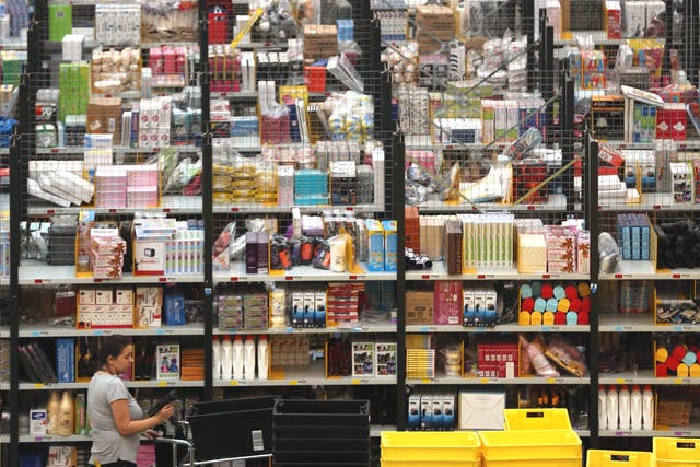 Shelf life: an Amazon warehouse in Peterborough