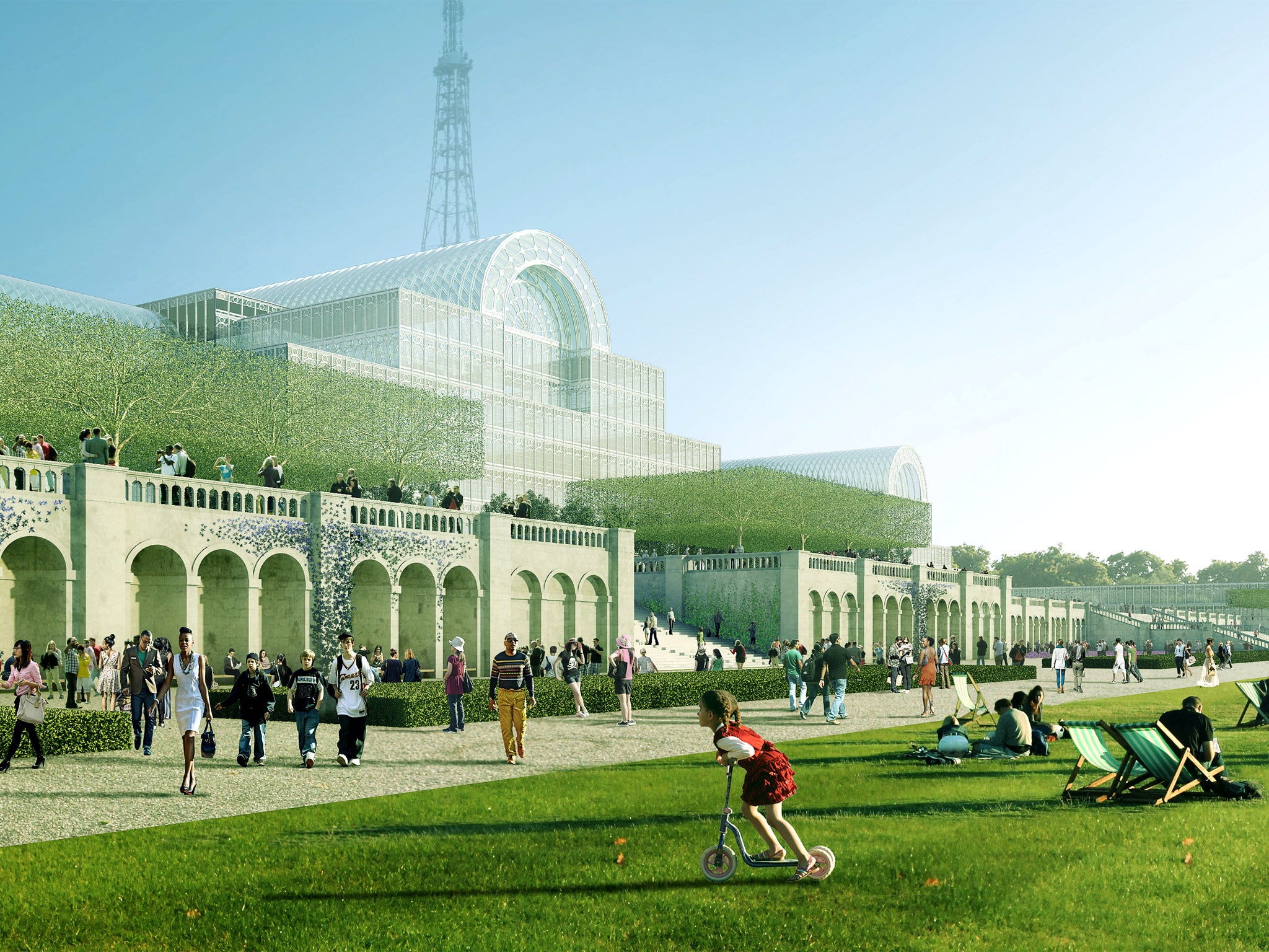 Heart of glass: an artist’s impression of how the new Crystal Palace would look