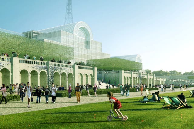 Heart of glass: an artist’s impression of how the new Crystal Palace would look