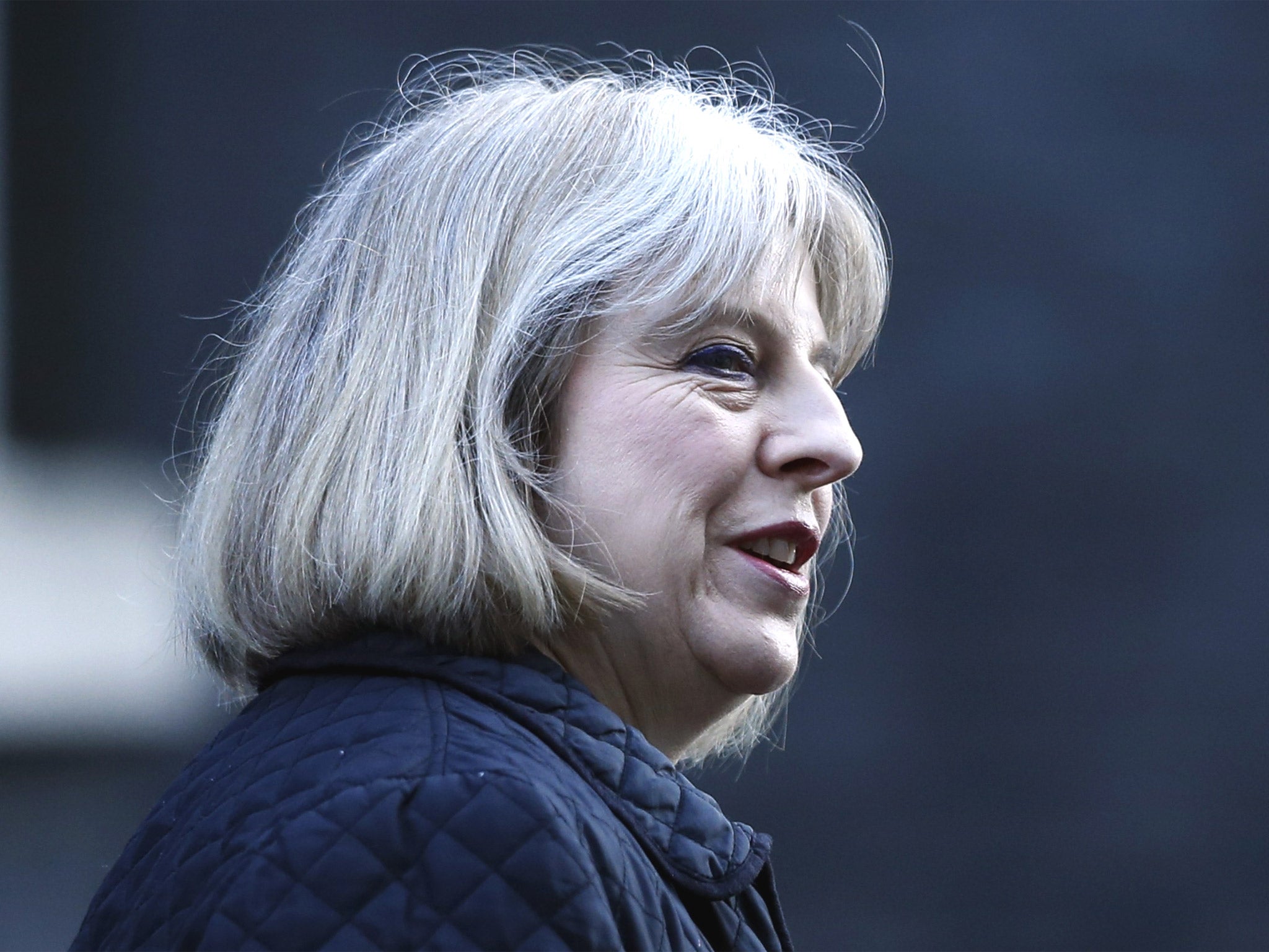 Home Secretary Theresa May after a Cabinet meeting at 10 Downing Street earlier this week