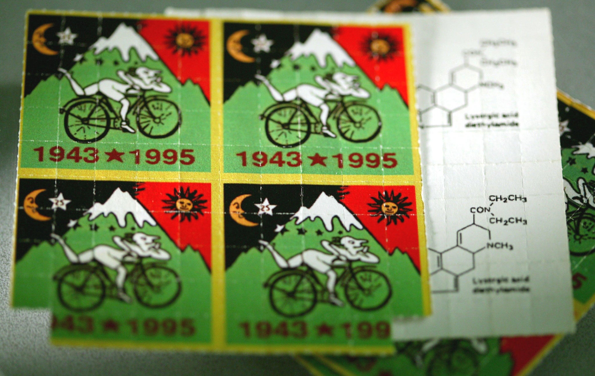 Sheets of LSD tabs