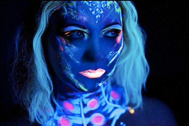 Singer Charlotte Church performs her new EP 'Four' with a sci-fi show complete with futuristic costumes controlled by the audience, bubble machines and a UV light show