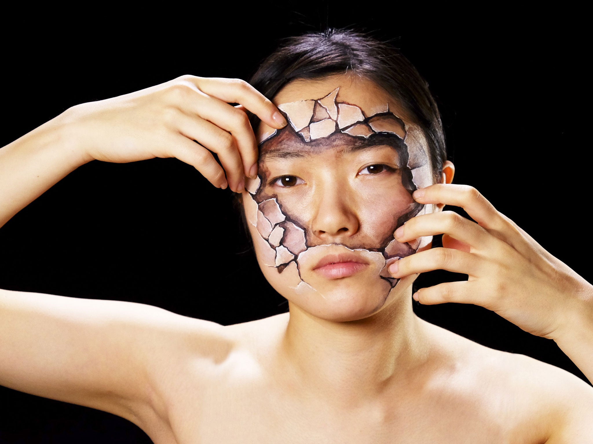 Hikaru Cho has created striking body art paintings for Amnesty International's global campaign 'My Body My Rights'