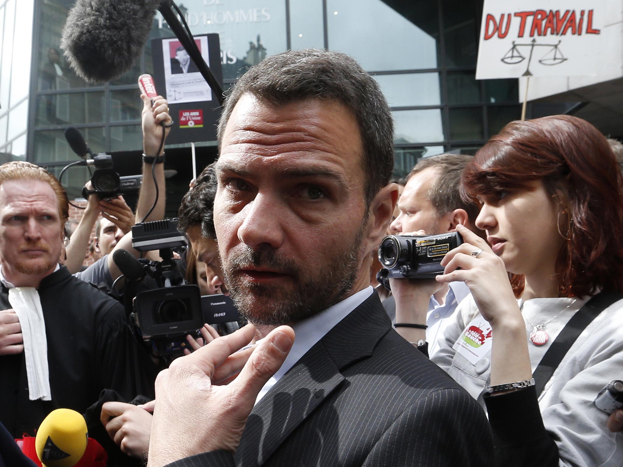 French rogue trader Jerome Kerviel arriving at court last year