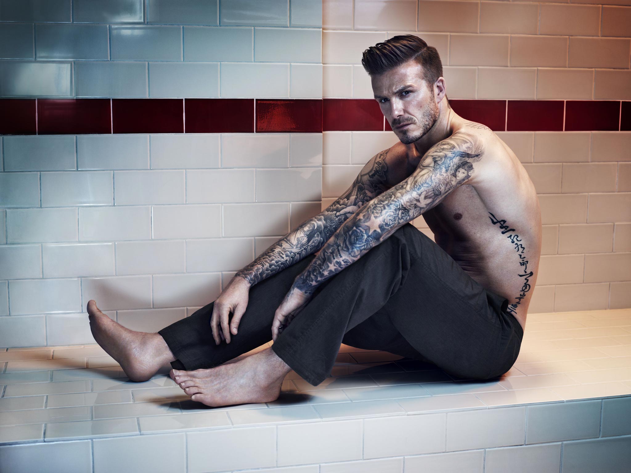 David Beckham has also visited the tattoo parlour