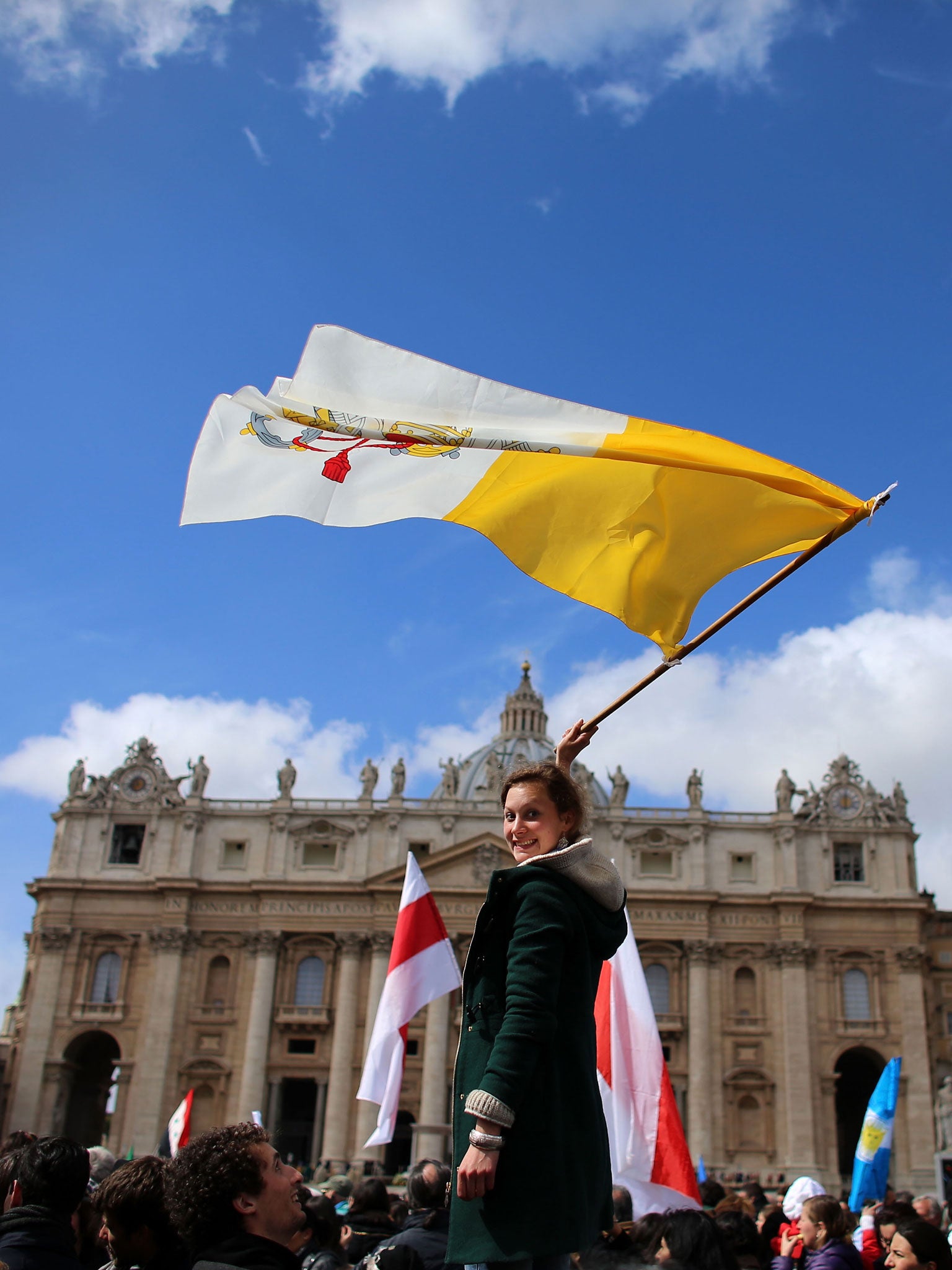 The faithful gathered for the inauguration Mass, in March 2013